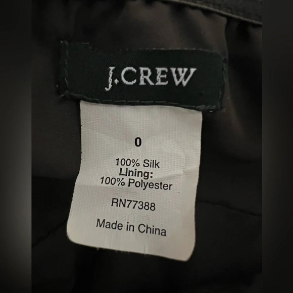 J. Crew Strapless Silk Chiffon Dress. Size 0. Chocolate brown - Picture 8 of 15